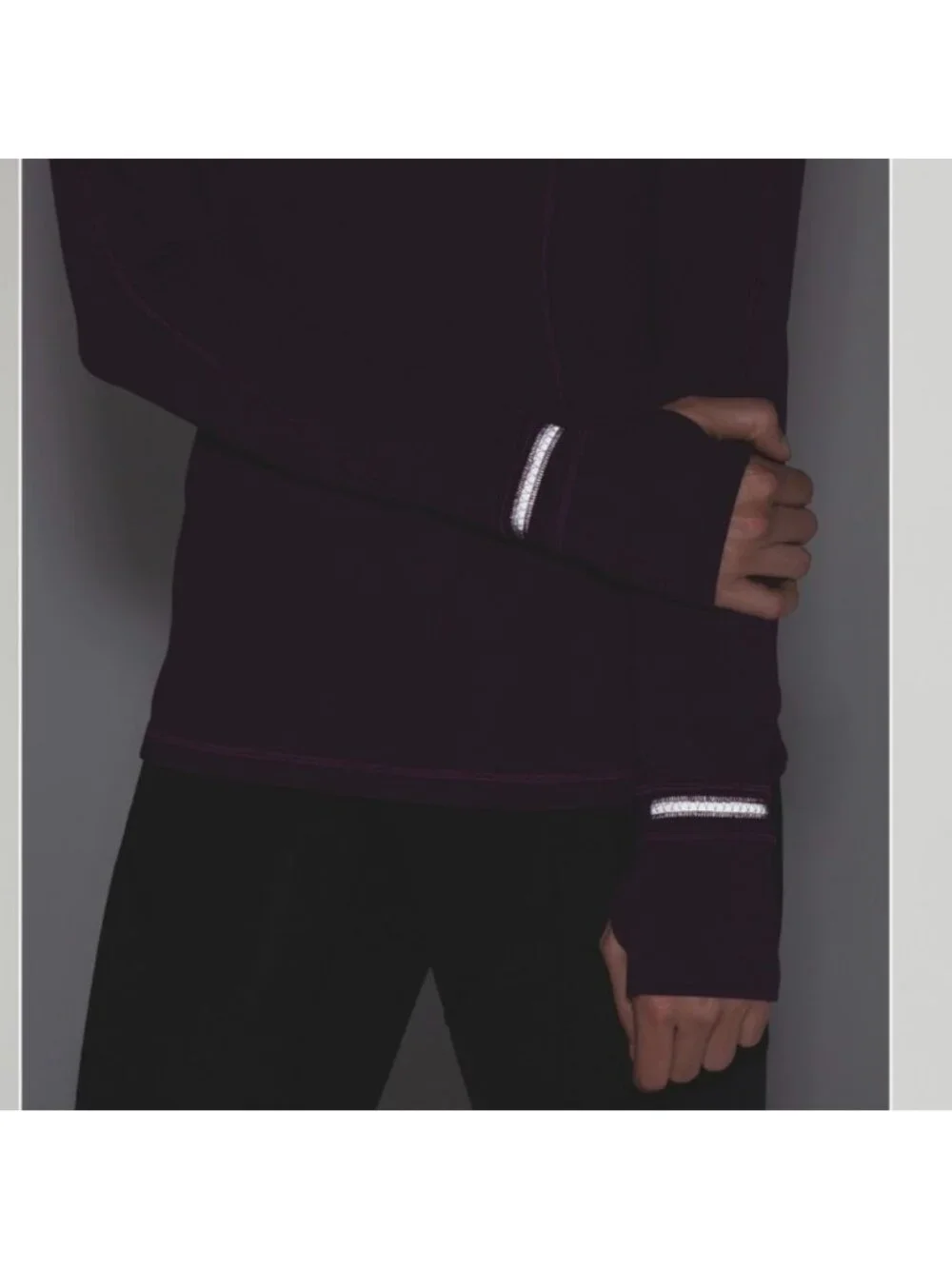 Lululemon First Mile 1/2 Zip Darkest Magenta